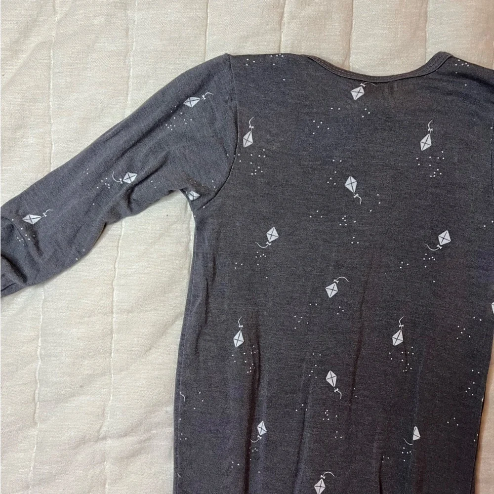 Modern Moments by Gerber Super Soft Gray Kite Print Footie Size 6-9 Months